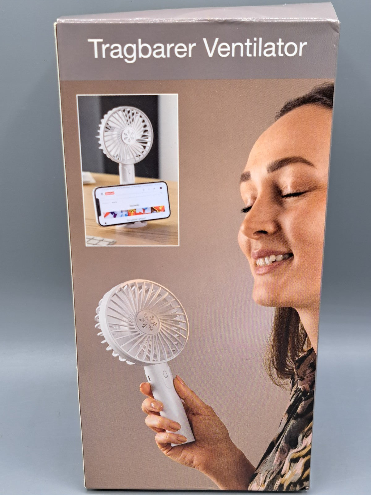 Weltbild Tragbarer Ventilator 2 in 1 Ventilator und Handyhalter